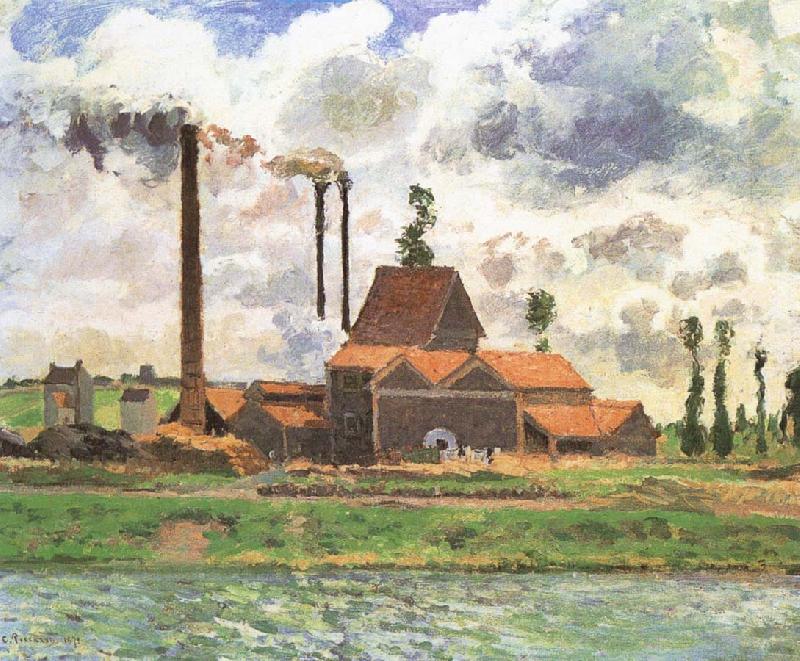 Camille Pissarro Shore plant France oil painting art